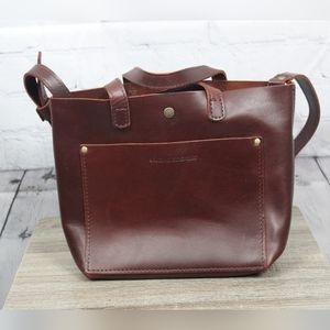 NEW! PLG Mini Crossbody Bag - Cognac- Leather